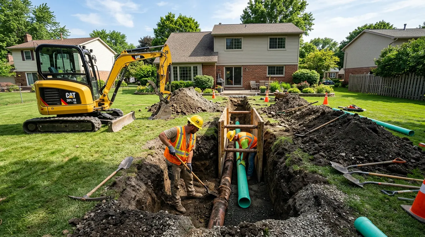Sewer Line Repair in Willington, CT